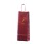 Viininpunainen pullokassi 15x8x39,5 cm omalla painatuksella